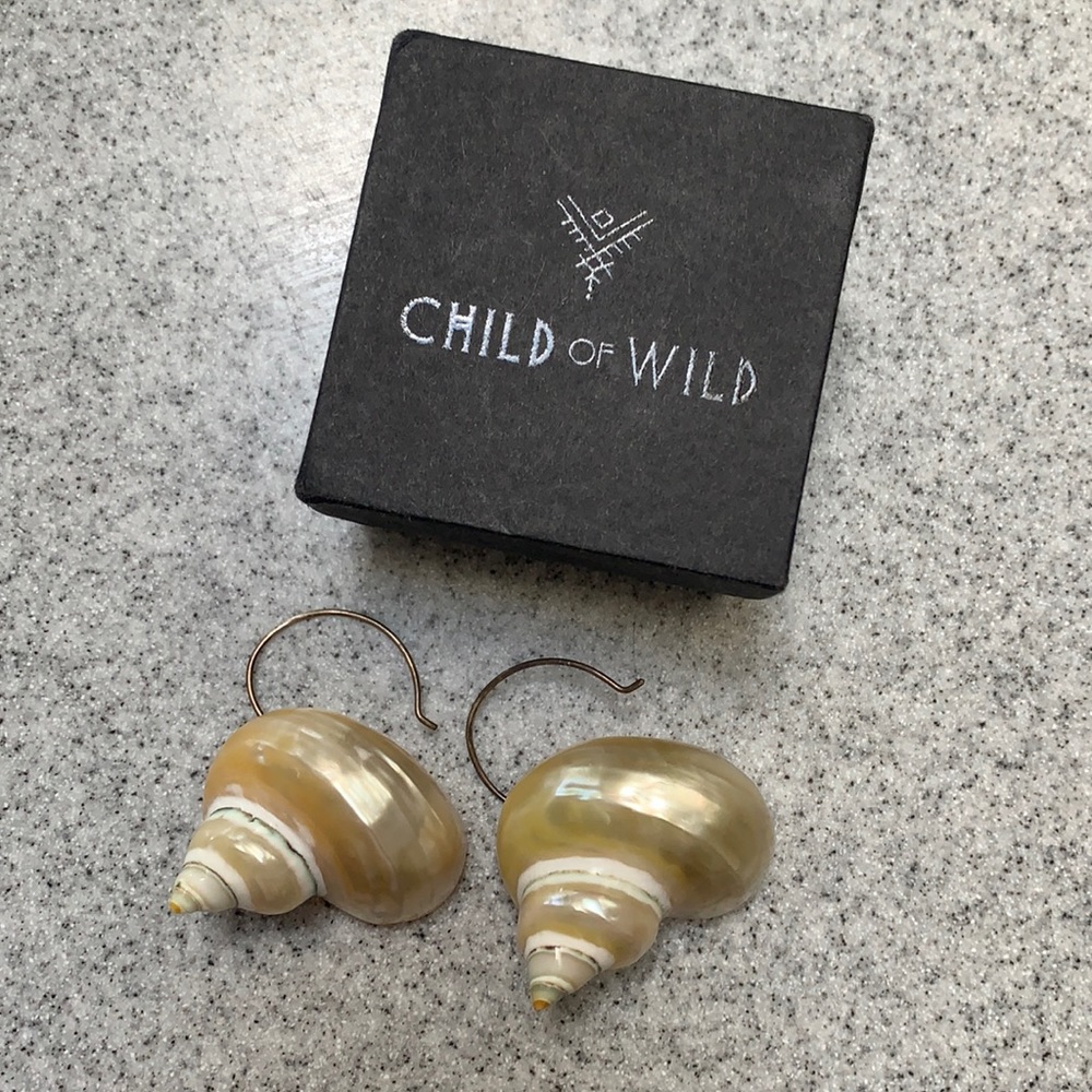 Child of Wild Turbo Shell Earrings